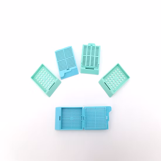 Cassettes d'enrobage de tissus en plastique jetables pour histologie/pathologie de laboratoire