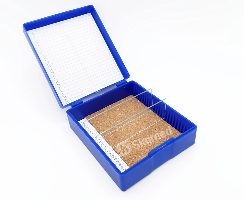 Laboratory Microscope Slide Storage Box 25 Place