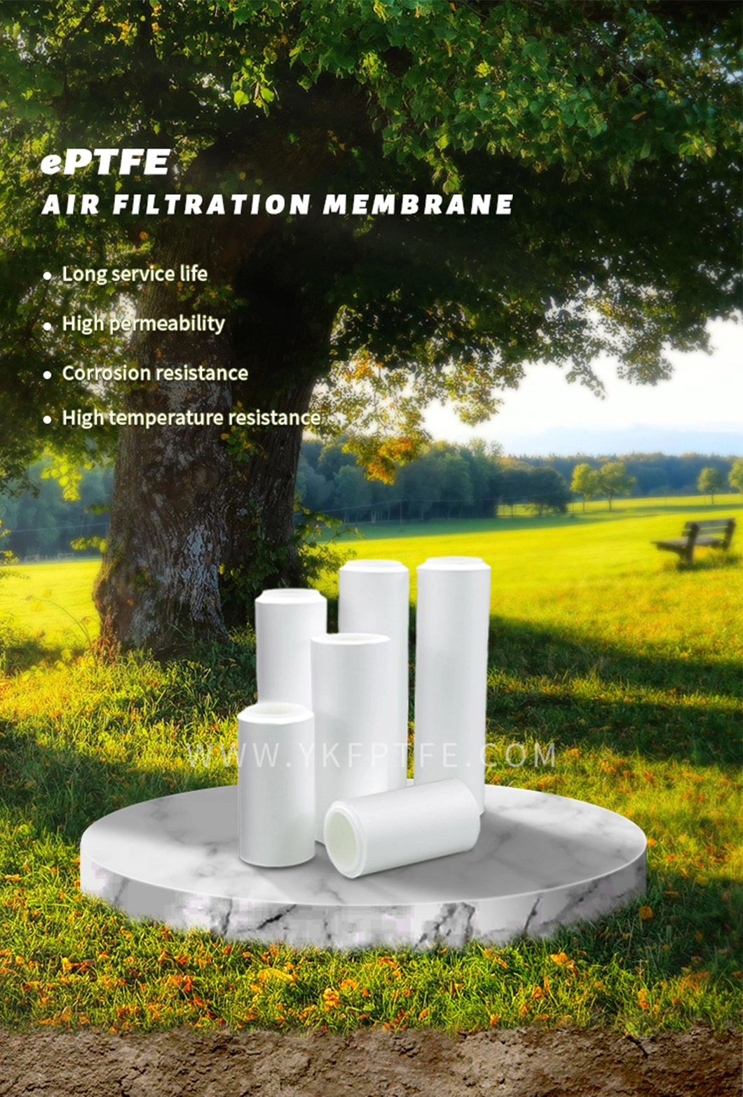 UNM PTFE Filtration Membrane Hydrophobic Breathable for Lab