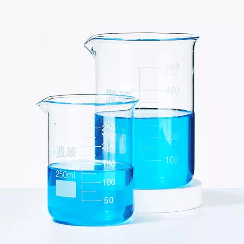 Borosilicate Beaker High Quality Lab Use Glass Beakers for Sale 50ml 100ml 200ml 250ml 500ml 1000ml Beakers Glassware