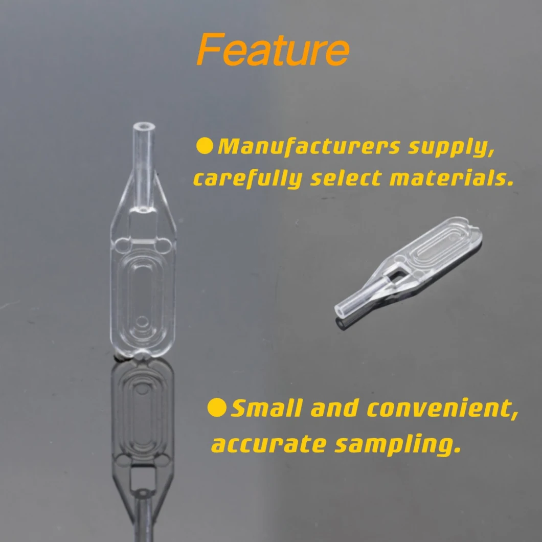 Medical Easy Handling for High Fitting Blood Collection for Point of Care Testing Fixed Volume Blood Sample Collector