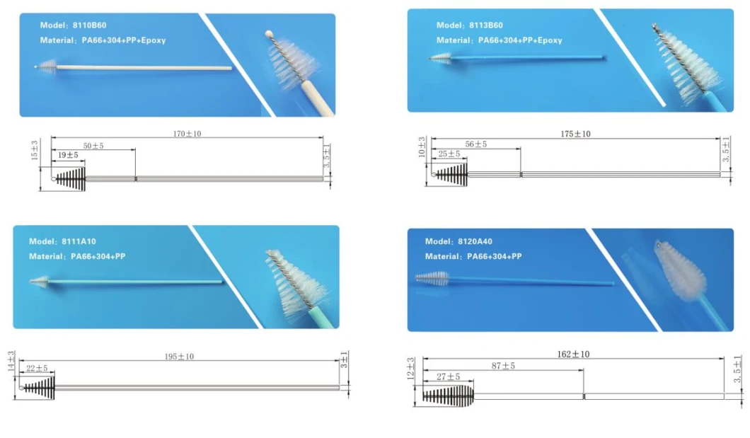 Medical Instrument Disposable Biopsy Gynecological Examination Cytology Brush Vagina Cervical Brush Cytobrush