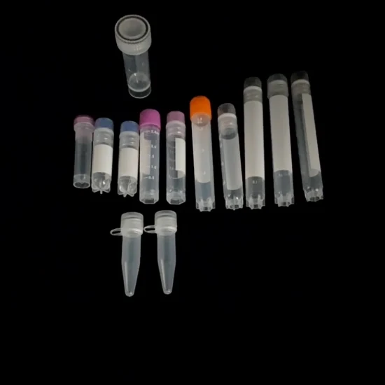 Laboratoire en plastique 1,8 ml 2 ml Congélation cryogénique Cryo Vials Tube Cryovial