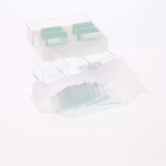 Verre de couverture de microscope jetable 7201 de laboratoire
