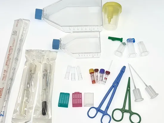 Cassette d'enrobage de tissu de cassette de traitement d'histologie en plastique jetable