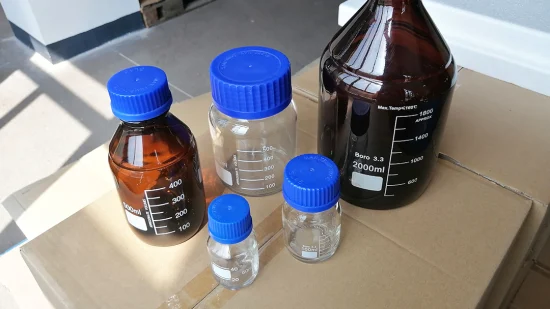 Stockage d'échantillons de laboratoire GL45 Bouteille de réactif en verre à vis en plastique 1000 ml